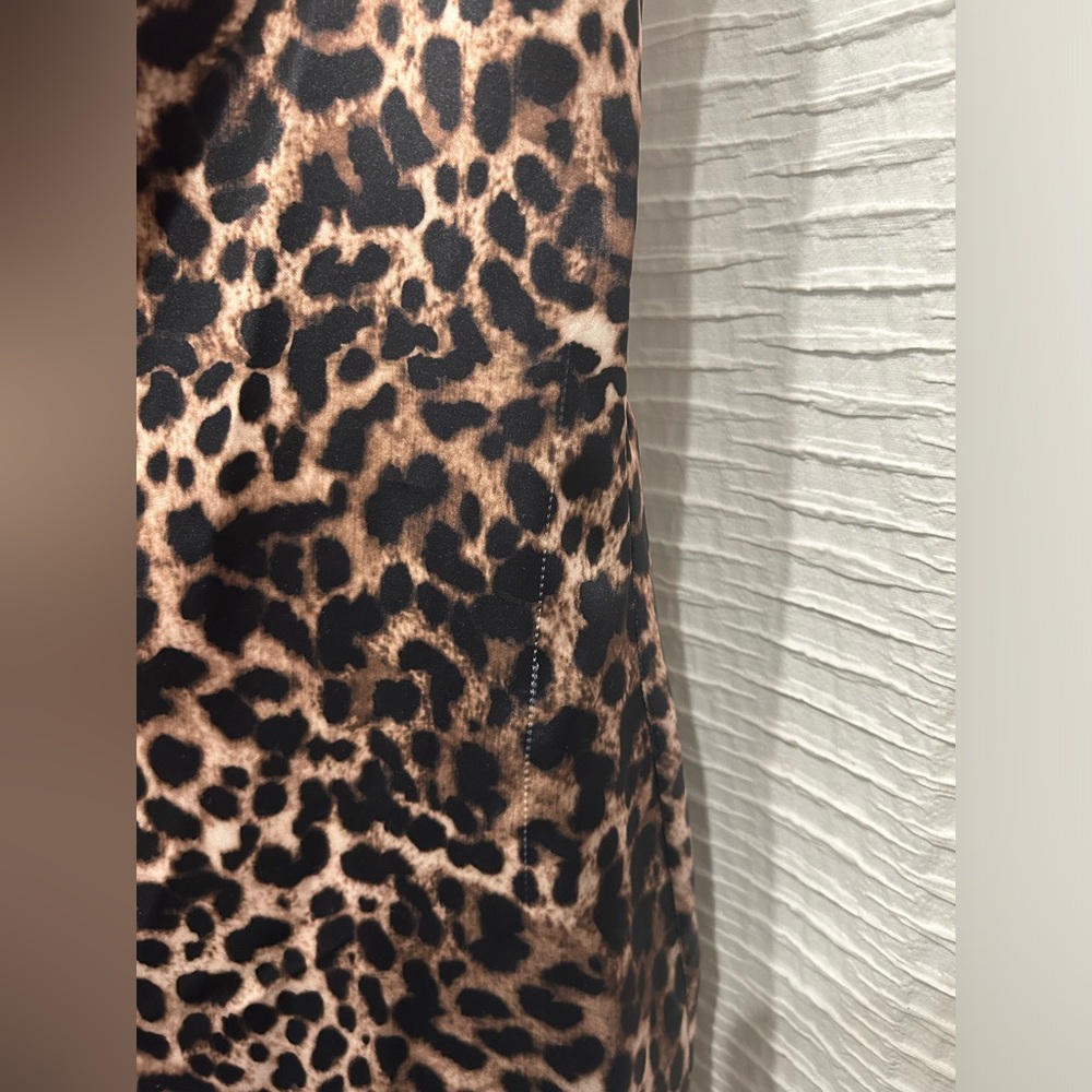 NWT Zara Leopard Mini Dress - Picture 3 of 7